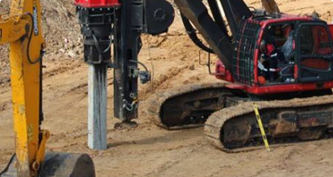 Фундамент на забивных <nobr>Ж/Б</nobr> сваях